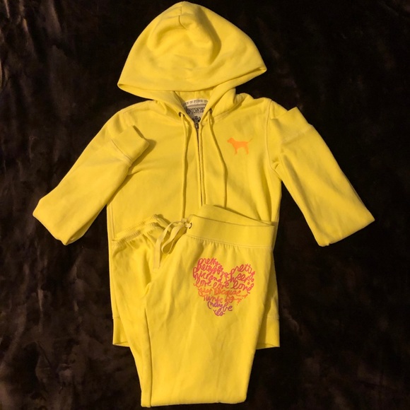 PINK! Victoria’s Secret Neon Capri Sweatpants - Picture 7 of 8